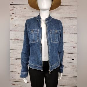 Rubbish Zipper Denim Jacket